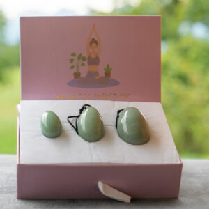 Yoni-Ei Grüner Aventurin — 3er-Set