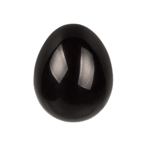 Yoni-Ei Schwarzer Obsidian